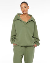 Oversized Collar Sweatshirt | Clover Crop Shop Boutique